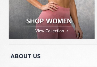 Women’s activewear category